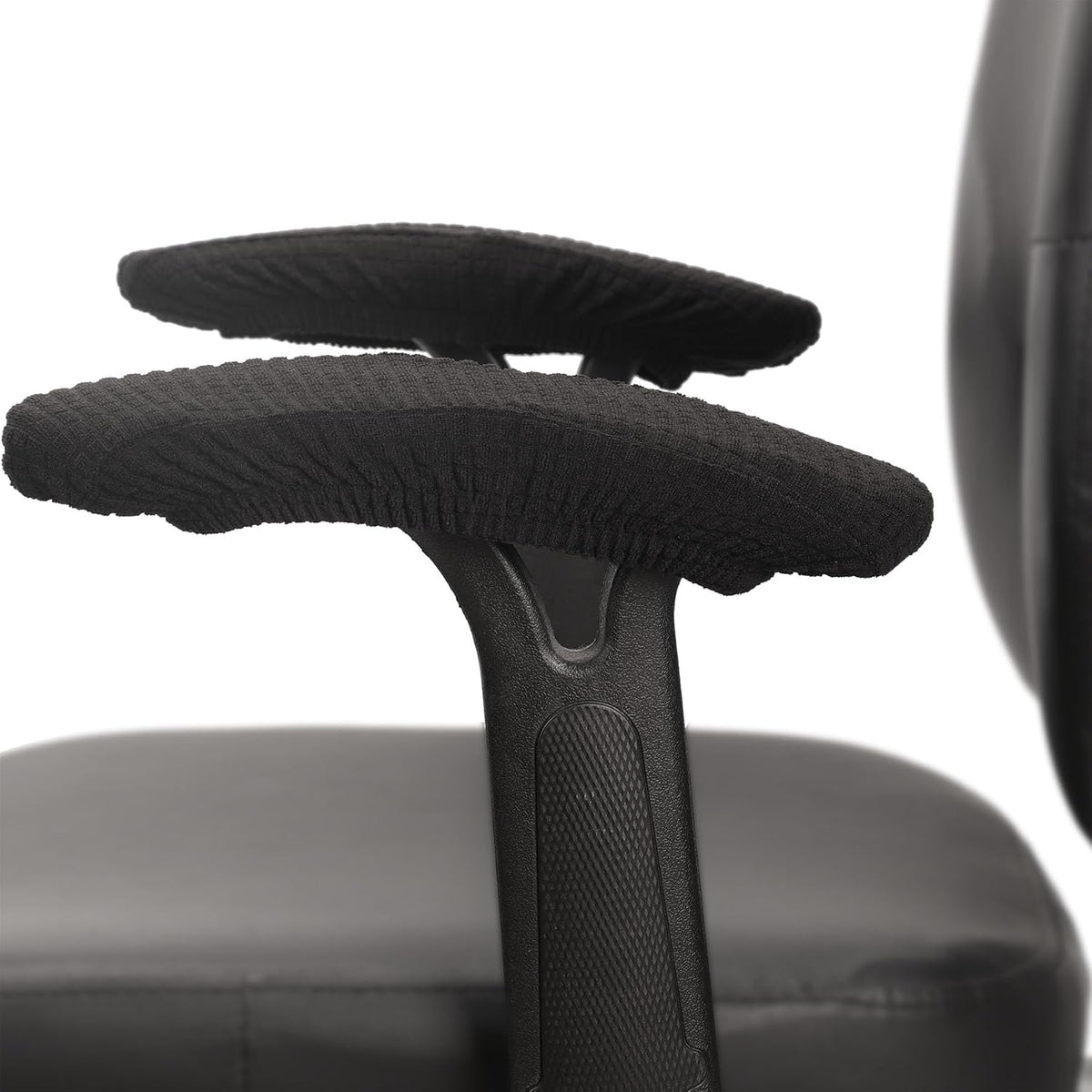 Melaluxe Office Chair Armrest Covers, Stretchable Removable Washable Chair Arm Covers, Elastic Desk Computer Gaming Chair Arm Rest Protector Slipcovers (Black)