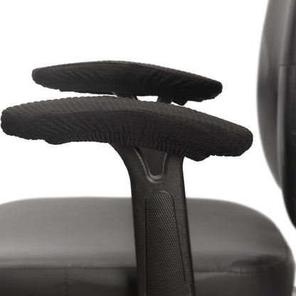 Melaluxe Office Chair Armrest Covers, Stretchable Removable Washable Chair Arm Covers, Elastic Desk Computer Gaming Chair Arm Rest Protector Slipcovers (Black)