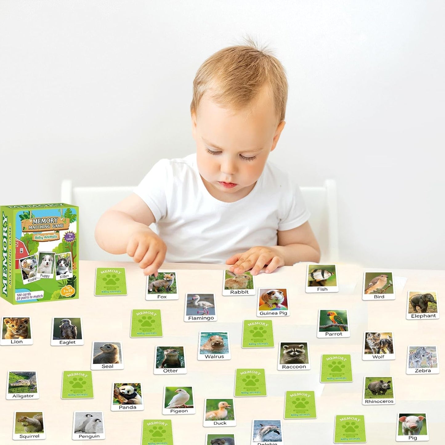 gisgfim 100 PCS Memory Matching Game Famous Paintings Concentration Memory Card for Adults Learning Educational Game A Fun & Fast Artworks Theme Matching Games