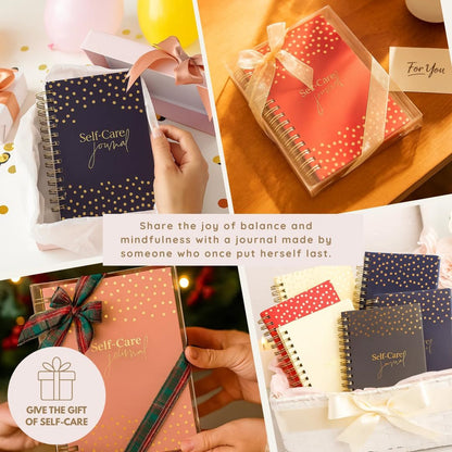 Daily Self Care Journal for Women - A5, Wellness Journal with Prompts - Goal Journal for Happiness,Mindfulness,Productivity & Personal Development - Reduce Stress & Improve Mental Health - Pink | Guided 90-Day Daily & Weekly, Undated Reflection Planner,