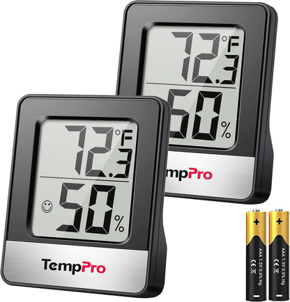 TempPro TP49 Digital Hygrometer Indoor Thermometer | Humidity Meter Room Thermometer with Temperature and Humidity Monitor Mini Hygrometer (Previously ThermoPro)