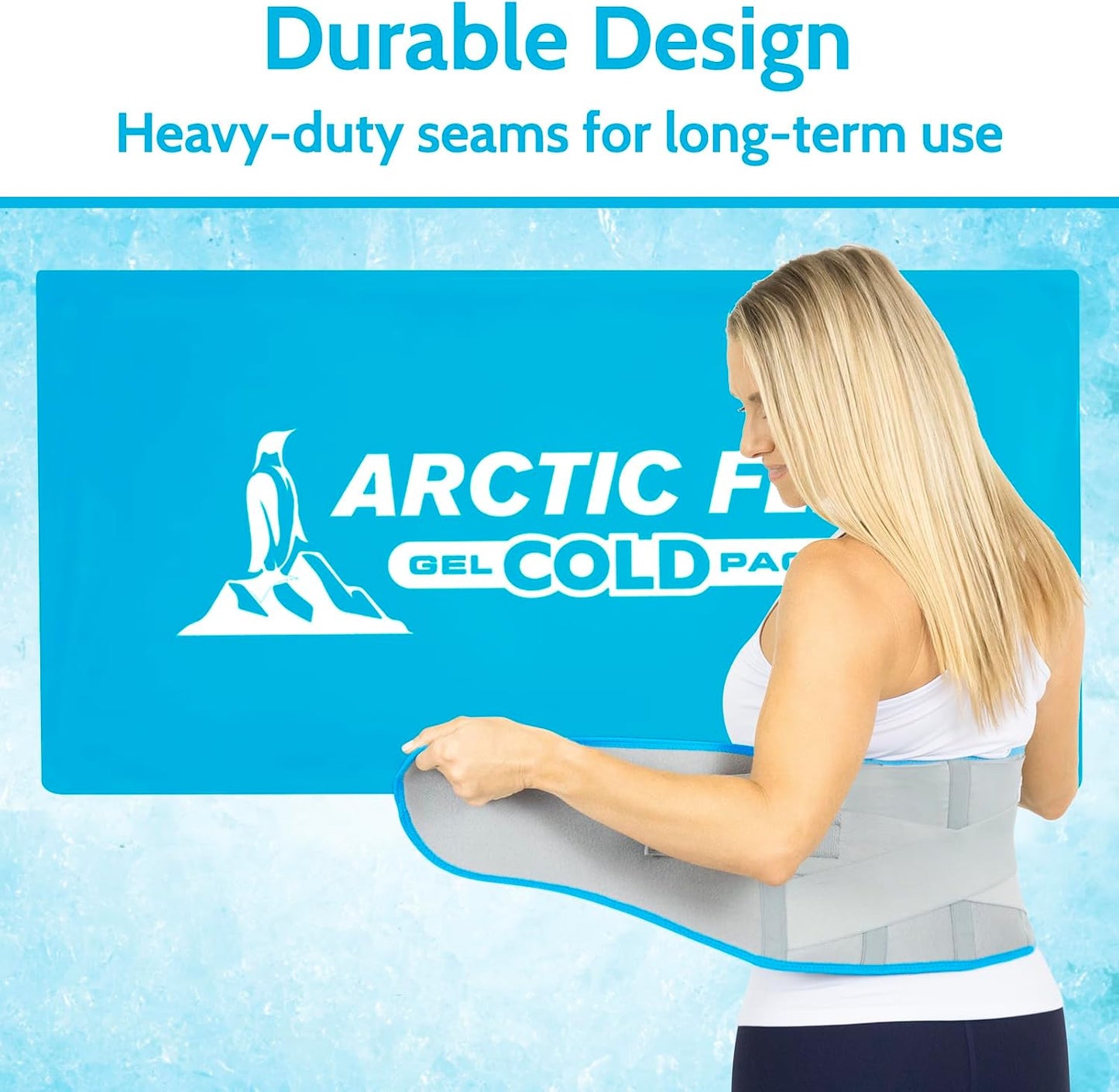 Arctic Flex Gel Replacement Packs - Ice Packs Reusable for Elbow Ice Brace | Hot and Cold Gel Ice Pack for Injuries, Pain Relief, Swelling - Flexible Therapy Compression Wrap - Athletic Women, Men