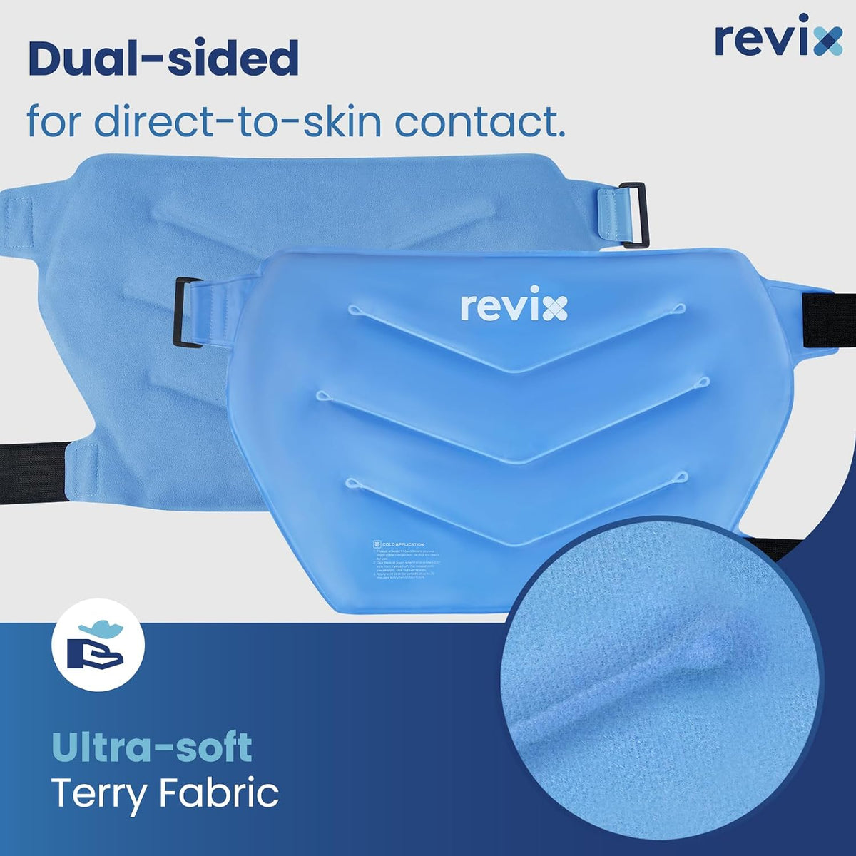 REVIX Extra Large Hip Ice Pack Wrap After Surgery, Cold Packs for Hip
