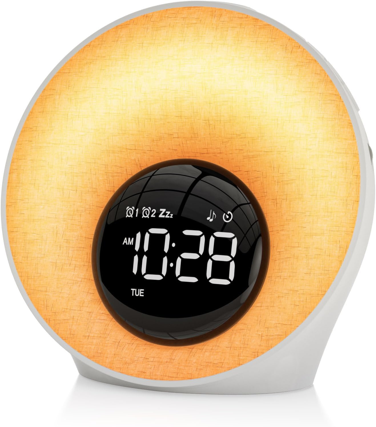 AFEXOA Sunrise Alarm Clock with Wake Up Light & White Noise Machine | 30 Soothing Sounds, 8 Color Dimmable Night Light, Dual Alarm Clocks for Bedroom Heavy Sleepers/Adults/Kids