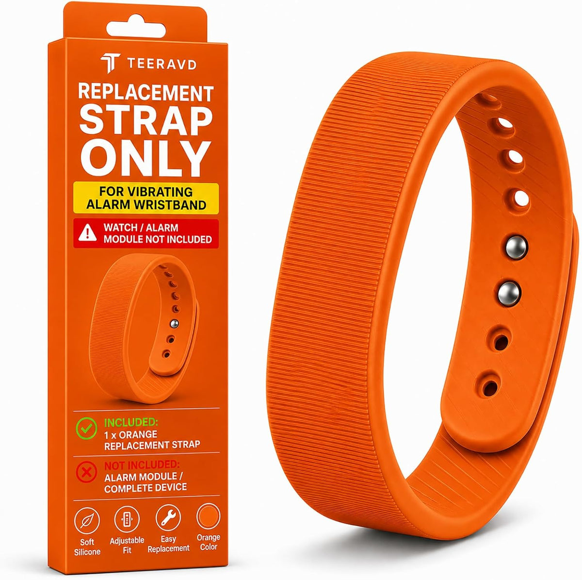 Vibrating Alarm Wristband Clock for Heavy Sleepers Wake Band Wrist Watch Silent Vibration Bracelet Loud Adults Strike Deaf People Despertar with that Won't Partner Extremely Deep