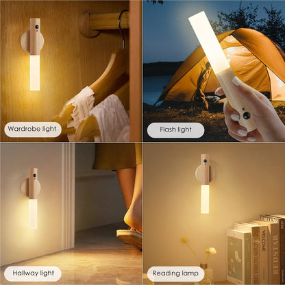 Montford Wall Sconces Set of Two Battery Operated, Motion Sensor Night Light Magnetic Wall Light Rechargeable, Peel and Stick Lights for Hallway