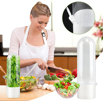 2 Pack Herb Keeper for Refrigerator, Vertical Herb Keeper for Fridge with Scissors, Vegetable Preservation Container for Cilantro, Parsley, Mint&Asparagus, Extends Freshness for 2-3 Weeks