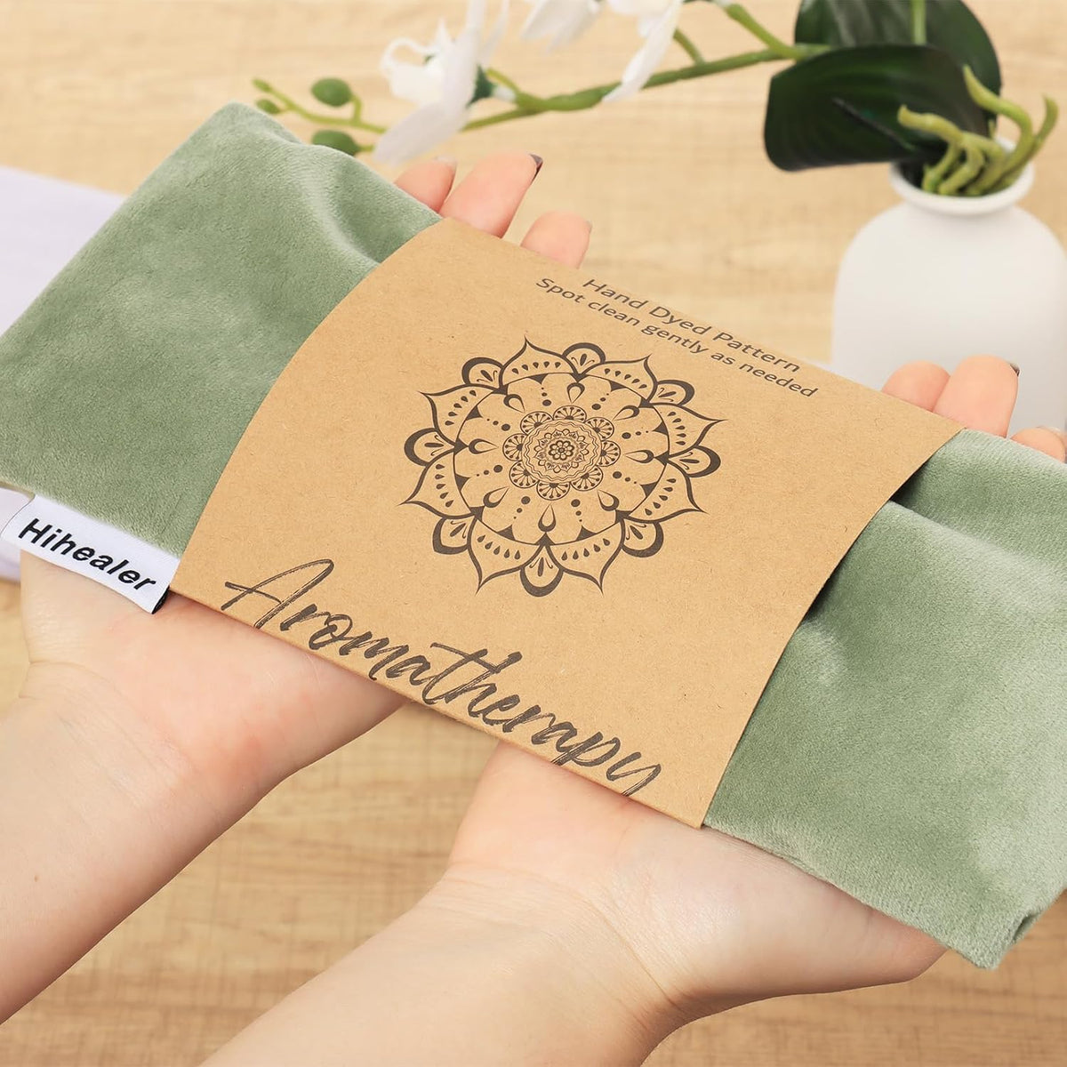 Hihealer Lavender Eye Pillow for Sleeping, Weighted Eye Mask for Spa, Yoga