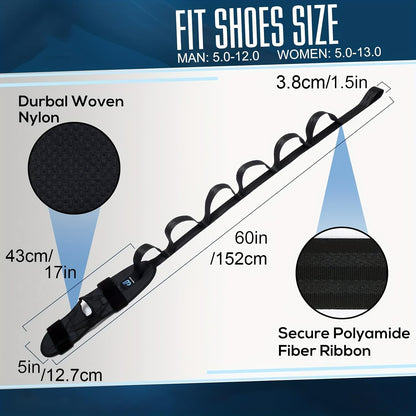 Leg Stretching Strap with Loops, Yoga Strap Foot and Calf Stretcher Band Stretch Bands Leg Stretcher Belt for Stretching Equipment Exercise Flexibility