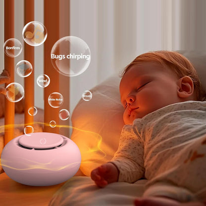 Portable Baby Sound Machine [White Noise for Babies Kids Adults][Timer Function][20 Soothing Sounds][Sleep Soother] 15 Hours Battery Life, Travel,Registry,Gifts,Shower,Clips on Baby Stroller