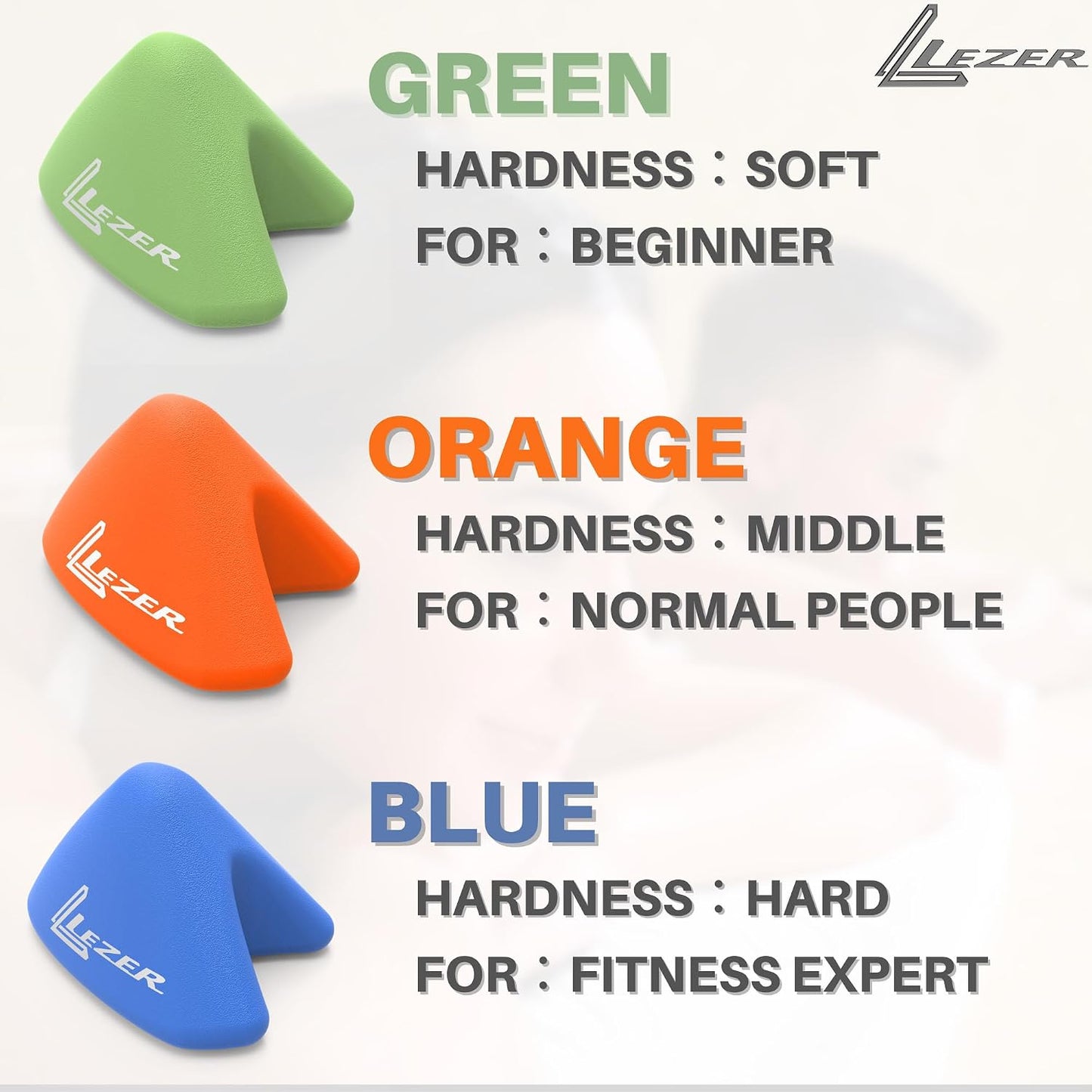 LEZER Trigger Massage Point, Manual Massage Ball, Muscle Knots Relief Tool, Myofascial Release, Physical Therapy, Deep Tissue Back Massage, Plantar Fasciitis, 2.9 in x 2.1 in (Green)