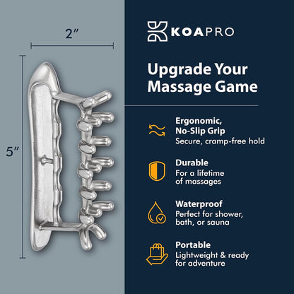 KOAPRO Trigger Point Fascia Stick Tools - Graston Gua Sha Scraping Massage - Deep Tissue Pressure Point Back Shoulder Neck Massager Full Body Physical Therapy Tools