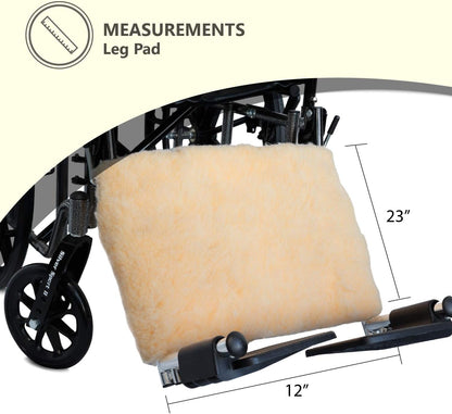 NYOrtho Faux Synthetic Sheepskin Wheelchair Armrest Cushion Pads
