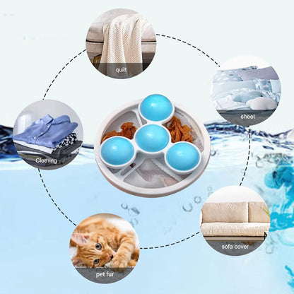 Hair Filter Bag Lint Catcher for Washing Machine Pet Hair Catcher 4 Pack