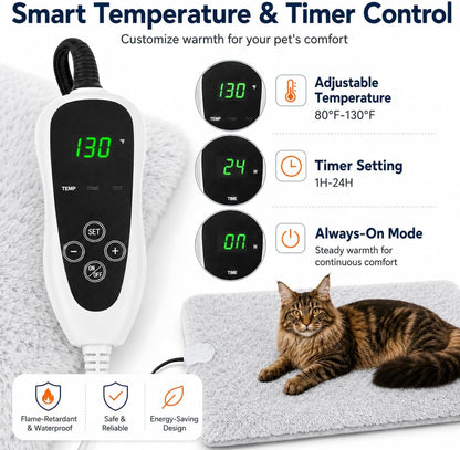 GOLOPET Cat Heating Pad with Normally Open Function，UL Dual Certification