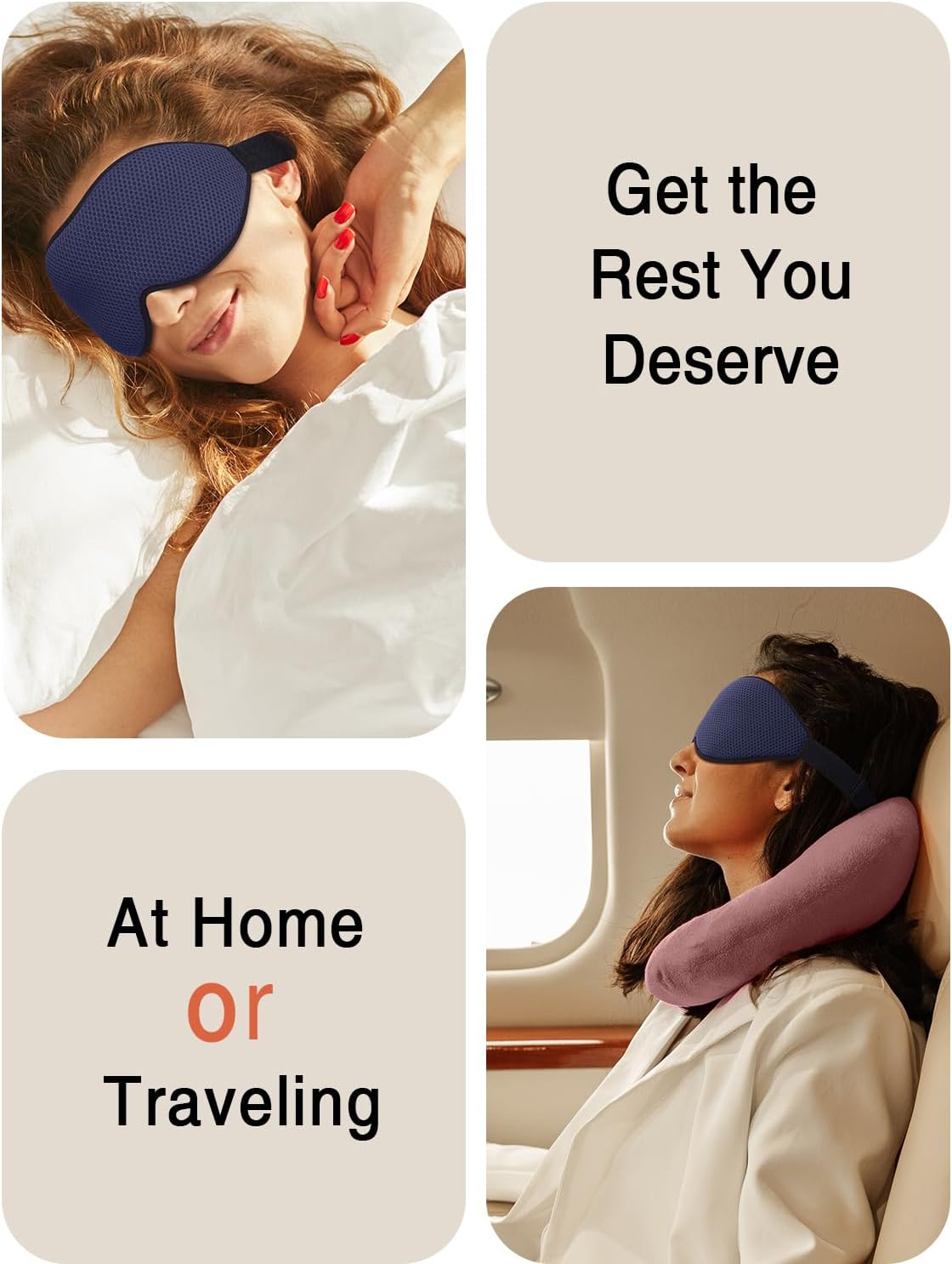 MABAO Sleep Mask for Side Sleeper, Eye Mask for Sleeping Women Men, Black | 3D Contoured Cup No Eye Pressure, 100% Light Blocking Sleeping Mask with Adjustable Strap Night Blindfold Flight, Travel, Nap