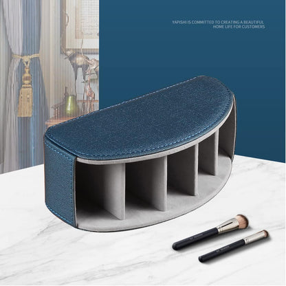 Pu Leather TV Remote Control Holder with 5 Compartments,Remote Caddy/Tray | Bedside Table Desk Storage Box/Organizer for Pen,DVD,Blu-Ray,Media Player,Heater Controller,Cosmetics,Glasses,Office Supplies