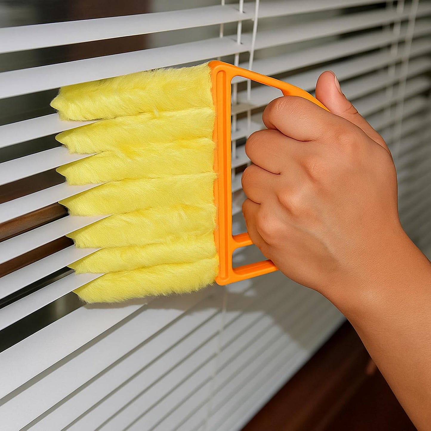 12pcs blinds cleaner tool handheld mini blind cleaner for vinyl blinds 7Finger Washable blind cleaners duster tool for Air Conditioner Window Fan Siding Dust Dirty Removable window cleaners