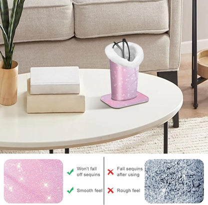 FINTIE Plush Lined Eyeglasses Holder, Glasses Stand Case For Nightstand | Soft Plush Lining, Bedside Eyeglasses Holder, Office Desktop Organizer, Small Item Storage, Anti-Scratch - Colors B
