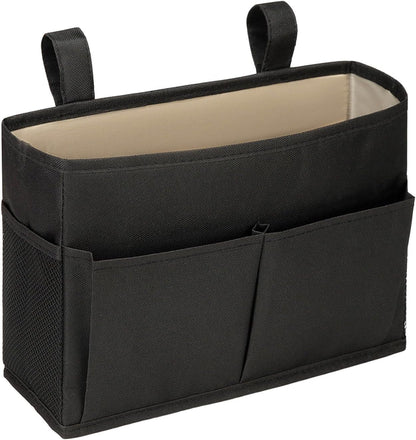 Bedside Caddy, Hanging Bed Organizer Storage Bag Pocket for Bunk and Hospital Beds, Bedside Caddy for Dorm Bed Headboards Bunk Hospital Beds Book Phone Magazine Holder (yellow)