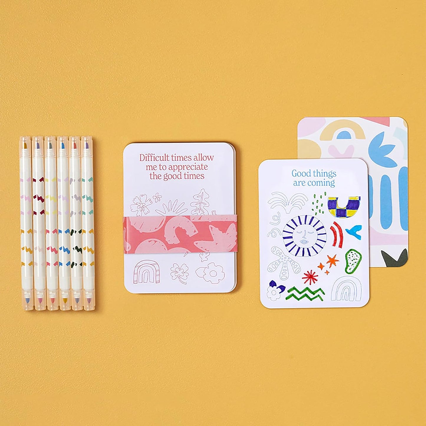 Color Your Own Affirmation Cards – Creative Mindfulness & Positivity Kit