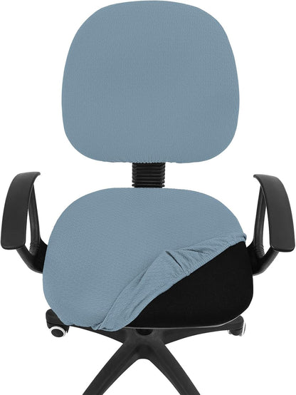 Smiry Office Computer Chair Armrest Covers, 2PCs Anti-dust Arm Rest Pad | Removable Washable Desk Chair Arm Pad Covers, Grey