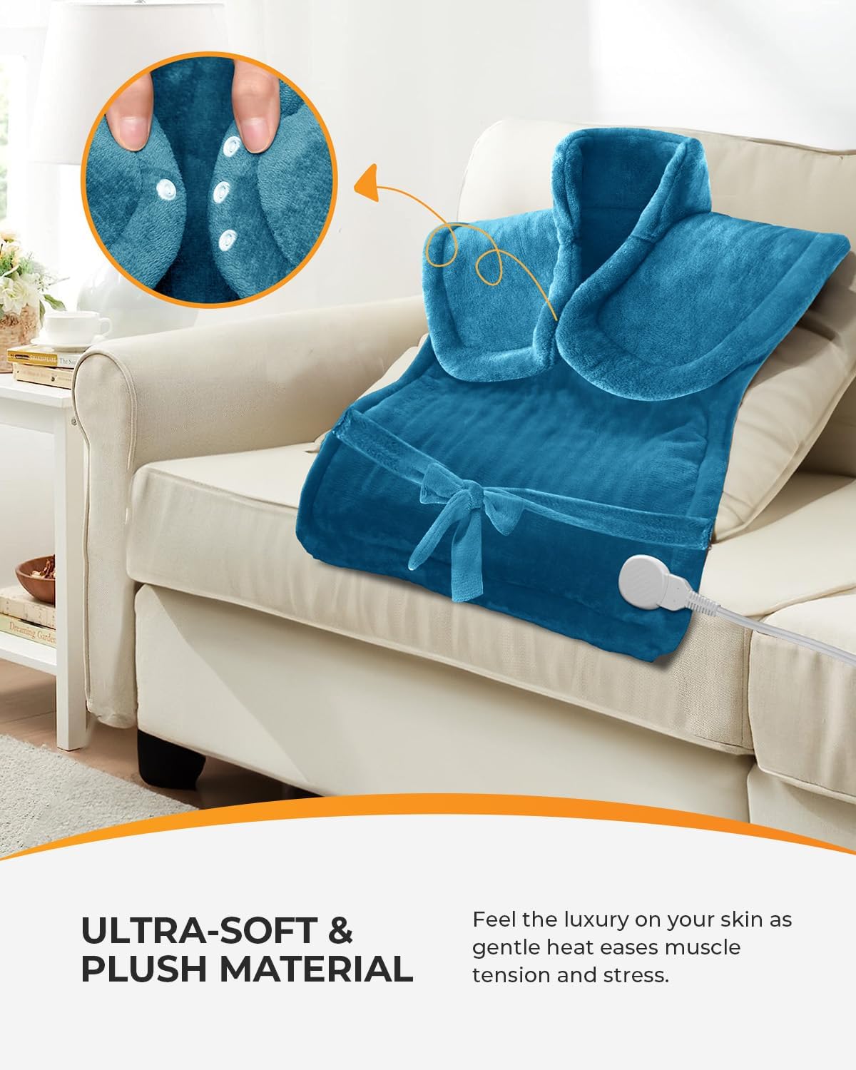 CooCoCo Heating Pad for Back Pain Relief, 24 X 33 in