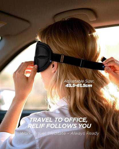 3D Cooling Sleep Mask with Double Coldfocus Gel for Hot & Cold Therapy