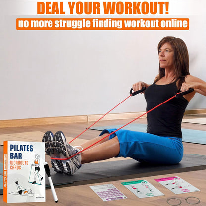 Bodyweight Workout Cards for Women & Men-50 Bodyweight Workout Cards，Includes 2 Rings& Dry-Erase for Easy Organization-Home, Gym or Studio (Bodyweight)