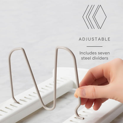 YouCopia StoreMore Bakeware Rack, Adjustable Dividers, Baking Pan Organizer