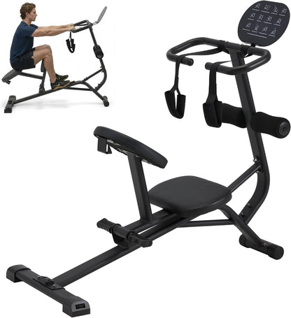 Heavy Duty Total Body Stretching Machine for Flexibility | Integrated Exercise Guide, Safety Straps,Adjustable Pedals,350 Capacity,Black,for Home & Gym