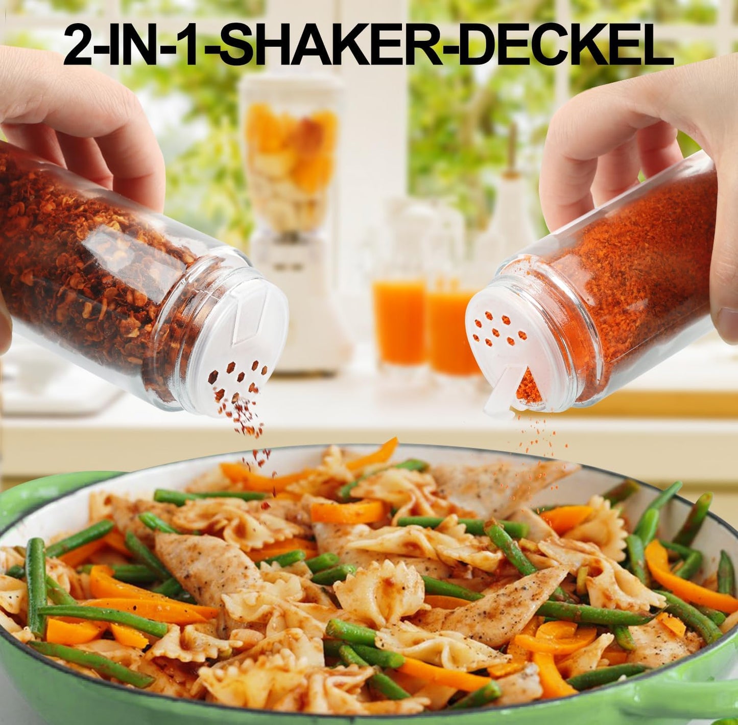 Glass Spice Jars with Bamboo Lid & 398 Label for Cabinet & Drawer Organizer | 24 pcs 4 fl oz Square Spice Bottles With Shaker Lids,Airtight Spice Containers Keep Fresh,Seasoning Containers Organization