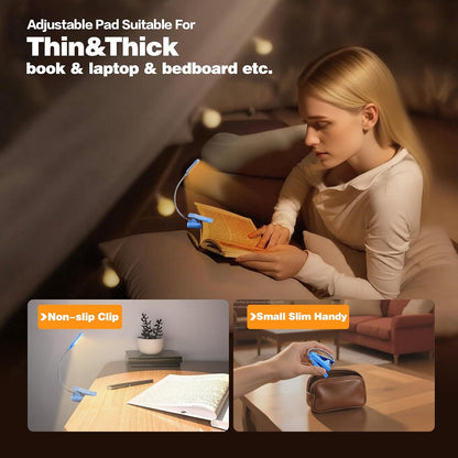 VAVOFO Rechargeable Reading Light, Clip on Book Light for Reading in Bed