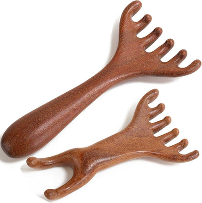 Head Massager Scalp, Wooden Scalp Massager, Foot Massage Tool