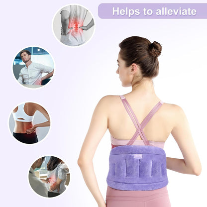 SuzziPad Microwave Heating Pad for Back & Lumbar Discomfort, Purple