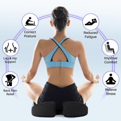 Ergonomic Seat Cushion, Office Chair Cushion for Sciatica Support, Pink