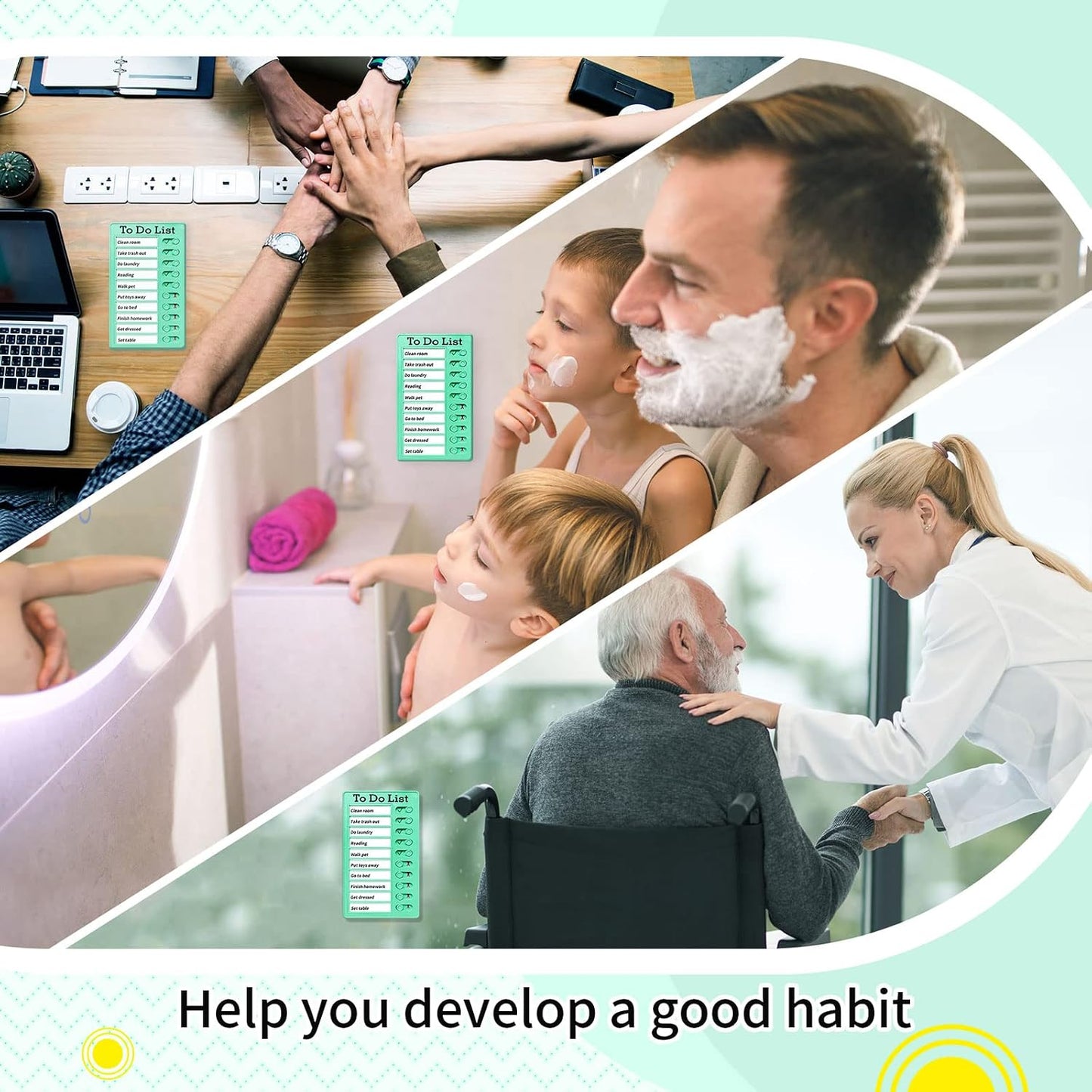 Chore Chart To Do List Adhd Tools for Kids and Adults Sliding Morning Routine Chart for Kids Detachable RV Checklist Board Reusable My Chores Checklist Task Board