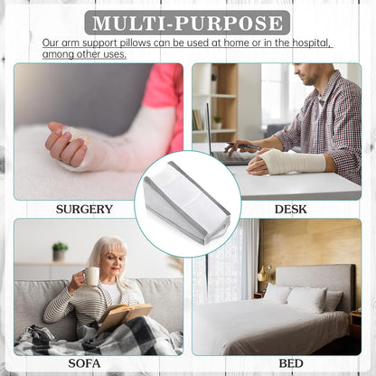 Buryeah Dark Gray Arm Elevation Pillow 2 Pocket, Plush Material