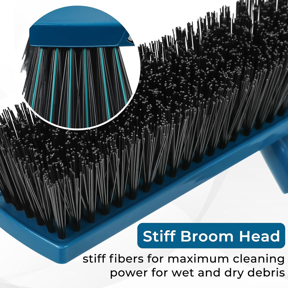 Grout Cleaner Brush with Long Handle, Floor Scrub Brush for Shower Tile, Bathroom Crevice Cleaning Brushes with Heavy Duty Stiff Bristles