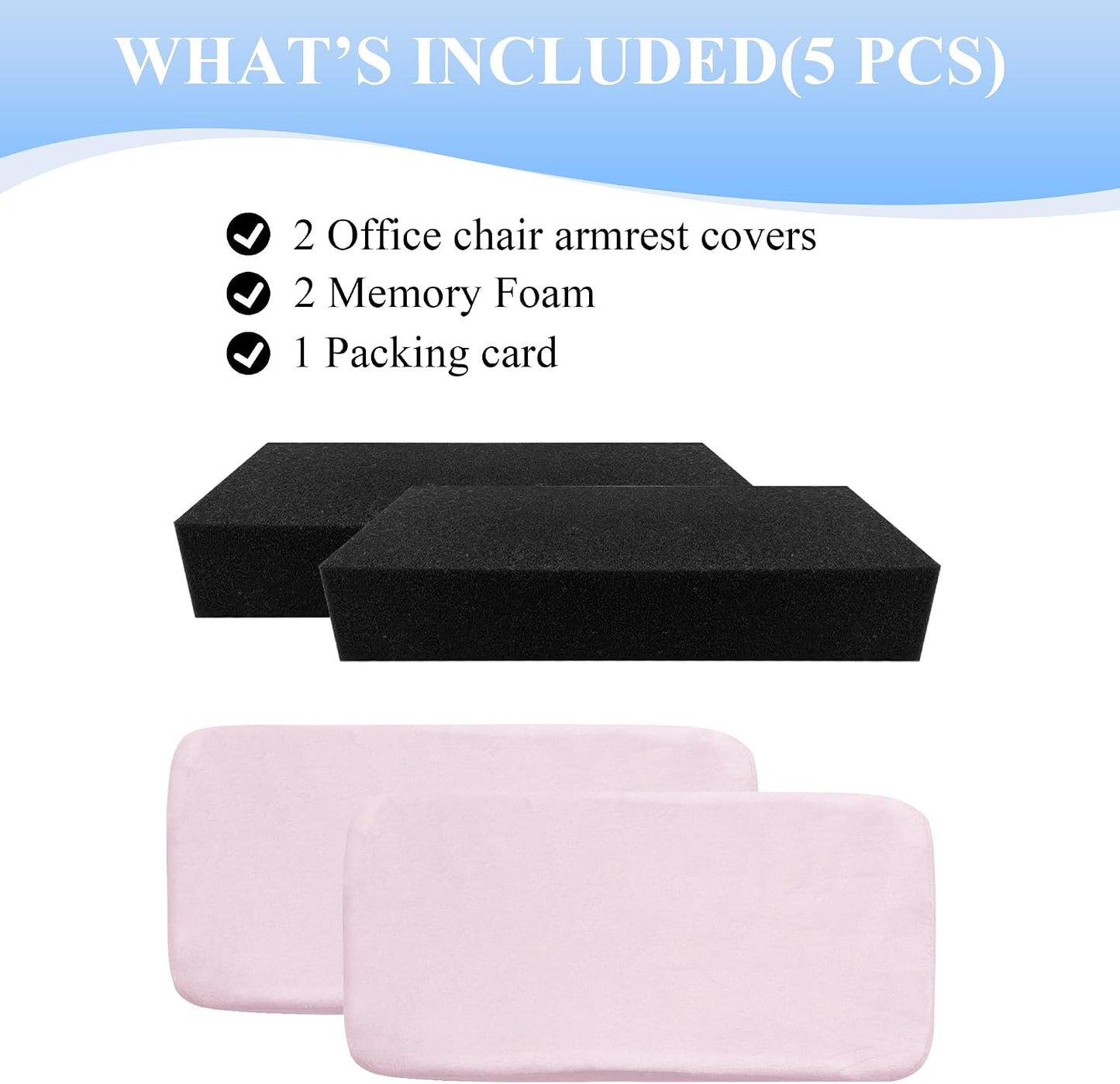 Office Chair Arm Pads Desk Chair Arm Covers Soft Elbow Cushion | Soft Fabric, Fits Office And Gaming Chairs, 2 PCS Elbow Cushion For Gaming Chair,Desk Chair Arm Pads,Desk Chair Arm Pads