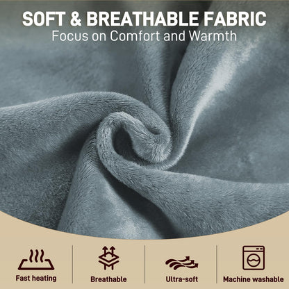 Heating Pad for Neck and Shoulders and Back - Electric Heating Pad for Pain Relief with 6 Heating Levels & 4 Time Setting, Christmas Birthday Gifts for Women Men Dad Mom Elderly (20" x 24")