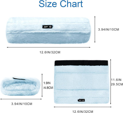 SPRING SEAON Wheelchair Armrest Pads Covers Fuzzy Desk Chair Arm Pads Soft