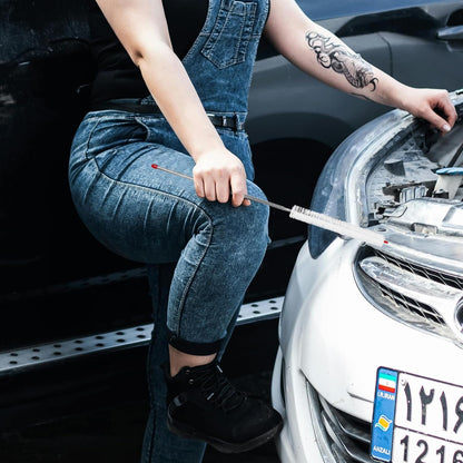 Cabilock Car Radiator Cleaning Brush Efficient Automotive Duster for Radiators Engine Compartments and Hard to Reach Areas Fit for Cars and Trucks Lightweight and Ergonomically Designed
