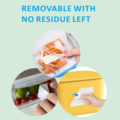 Hybsk 60 PCS Rectangle Removable Labels for Jars Containers Pantry Stickers- No Messy Residue After Use with Easy Write Surface (2 x 3 inch)