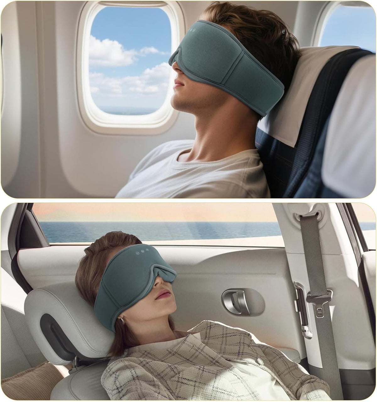 Sleep Mask with Bluetooth 5.4 Headphones, Removable 3D Eye Cups, Timing Sleeping Headphones for Side Sleepers, Wireless Music Eye Mask Speakers for Men, Women, Tech Gifts, Pink