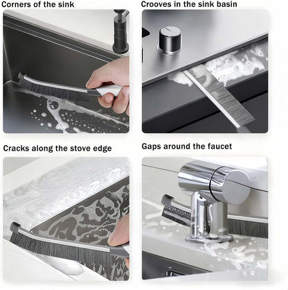 9-Piece Commercial-Grade Crevice Cleaning Brush Set, Ultra-Stiff Heavy-Duty Gap Scrubber Tools for Bathroom Grout, Window Tracks & Auto Detailing, Zero Cross-Contamination Arsenal