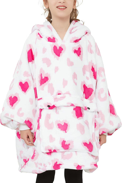 Wearable Blanket Hoodie for Adults With Pocket Strawberry Hoodie | Sherpa, Fuzzy Blanket Hoodie, Oversized Sweatshirt Blanket, Kangaroo Pouch, Cute Birthday Gifts for Sister, Cute Stuff