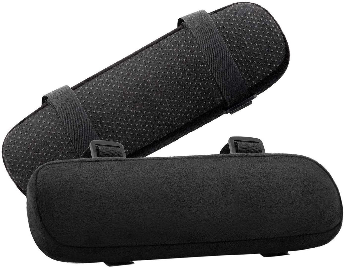 MOSISO Chair Armrest Pads, Home/Office Chair Arm Rest Covers, Black