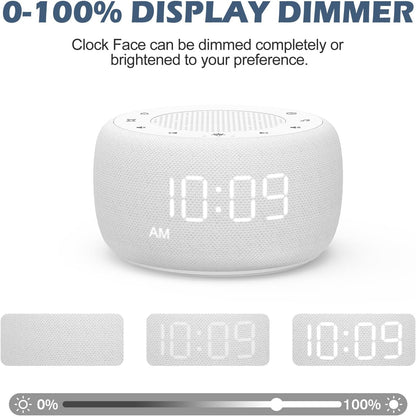 Buffbee Pro 2nd Gen| Sound Machine, Alarm Clock with Bluetooth Speaker