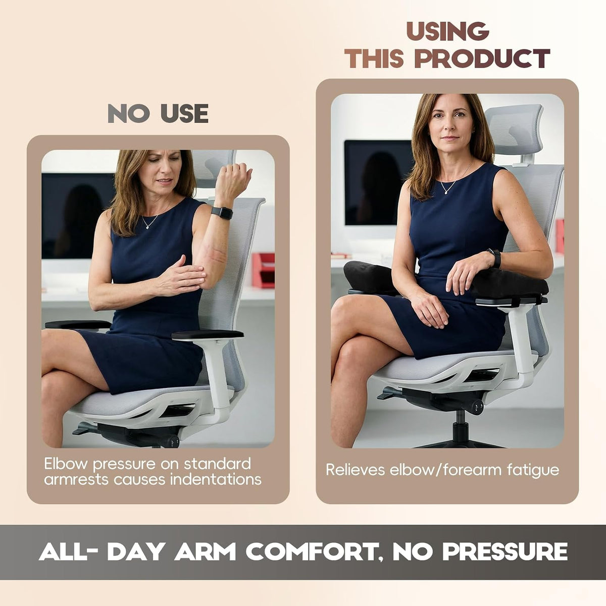 Chair Arm Pads for Office, Wheelchair and Gaming